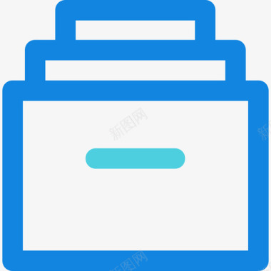 存储管理13线性蓝色图标图标