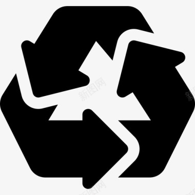 回收可再生能源5填充图标图标