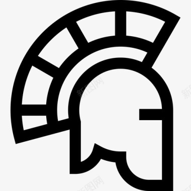 古代直系头盔希腊图标图标