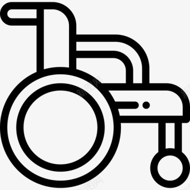 轮椅理疗8线性图标图标