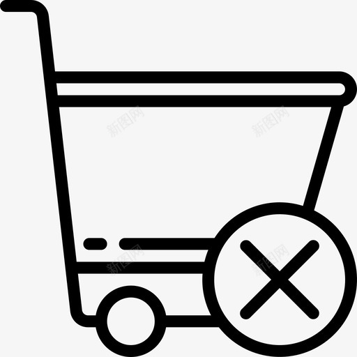 购物车购物和电子商务3线性图标svg_新图网 https://ixintu.com 线性 购物和电子商务3 购物车