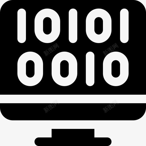二进制代码互联网安全14填充图标svg_新图网 https://ixintu.com 二进制代码 互联网安全14 填充