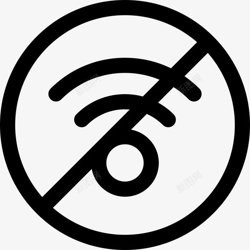 无Wifi客户服务13线性图标svg_新图网 https://ixintu.com 客户服务13 无Wifi 线性