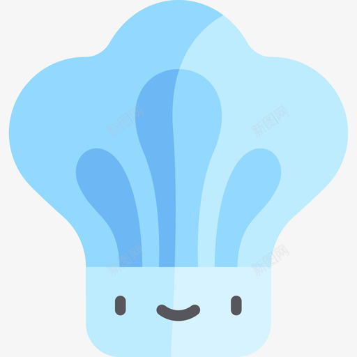 厨师帽烹饪30扁平图标svg_新图网 https://ixintu.com 厨师帽 扁平 烹饪30