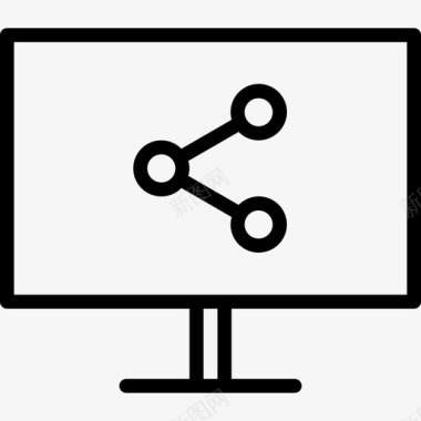 网络通信和互联网线性图标图标