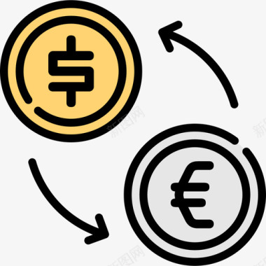 货币机场29线颜色图标图标