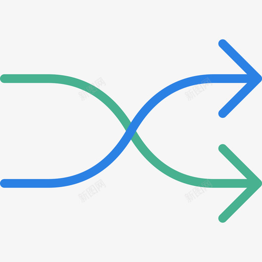 洗牌方向3平放图标svg_新图网 https://ixintu.com 平放 方向3 洗牌