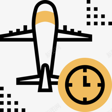 登机39号机场黄影图标图标