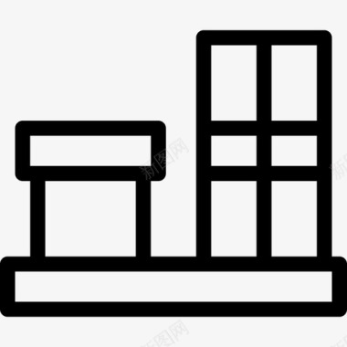 机架77号办公室直线型图标图标