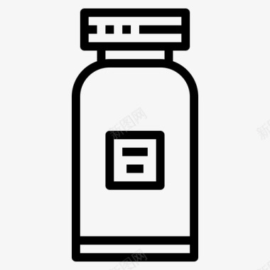 水瓶饮料背包客图标图标