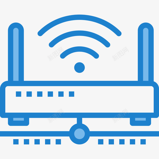 路由器网络和数据库17蓝色图标svg_新图网 https://ixintu.com 网络和数据库17 蓝色 路由器