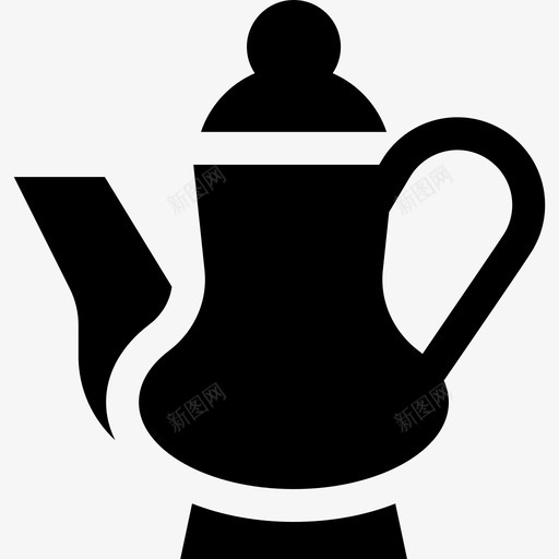 茶壶复古装饰9填充图标svg_新图网 https://ixintu.com 填充 复古装饰9 茶壶