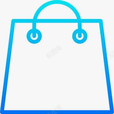 购物袋必需品营销2梯度图标图标