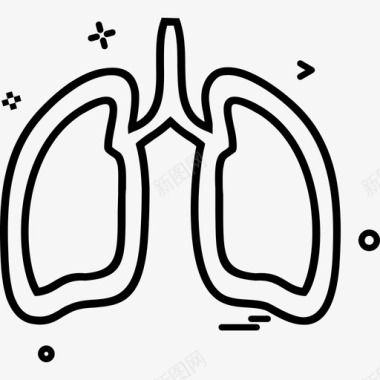 医疗健康肺图标图标