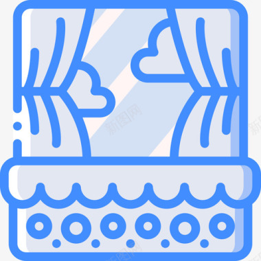 关卡游戏开发4蓝色图标图标