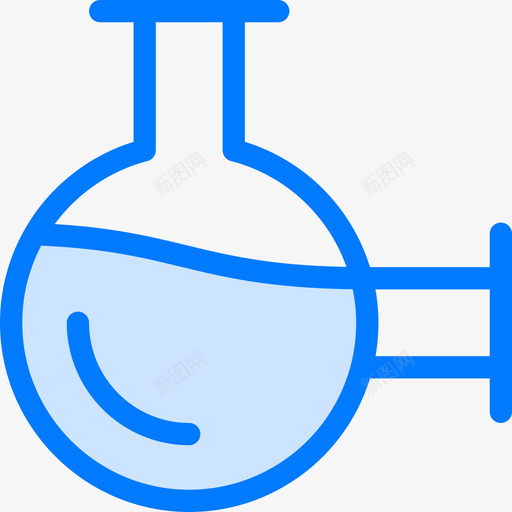 烧瓶科学53蓝色图标svg_新图网 https://ixintu.com 烧瓶 科学53 蓝色