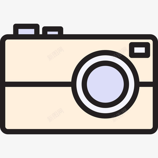 小型摄像机照片和视频线性彩色图标svg_新图网 https://ixintu.com 小型摄像机 照片和视频 线性彩色