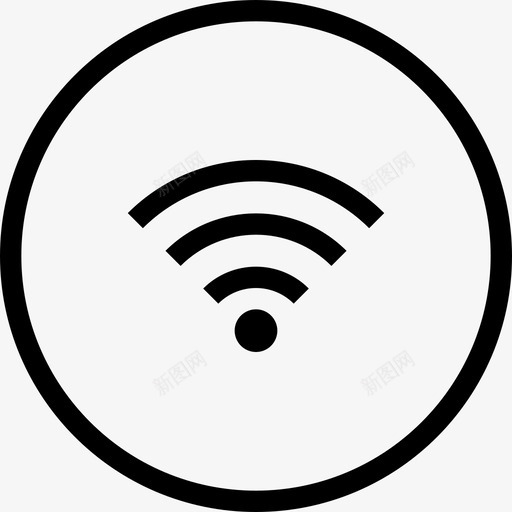 Wifi箭头和用户界面4线性图标svg_新图网 https://ixintu.com Wifi 箭头和用户界面4 线性