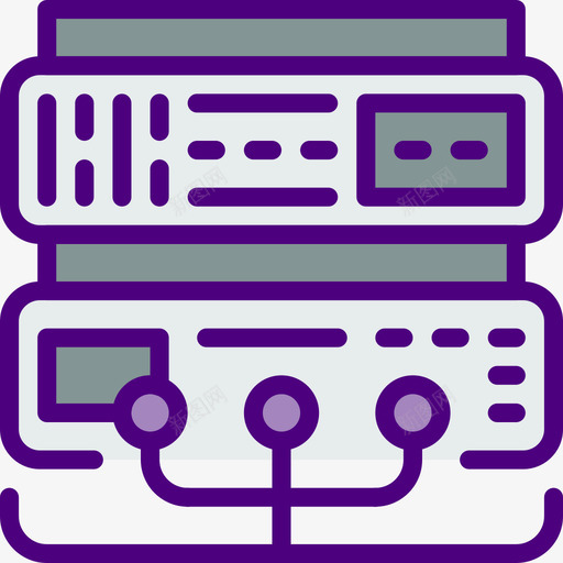 Wifi路由器连接线性颜色图标svg_新图网 https://ixintu.com Wifi路由器 线性颜色 连接