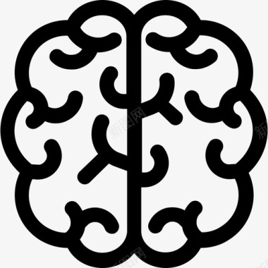 脑科学技术6直线型图标图标