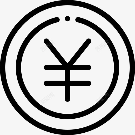 日元37元直系货币图标svg_新图网 https://ixintu.com 37元 日元 直系货币
