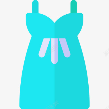 连衣裙时尚电子商务7扁平图标图标