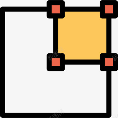 右对齐对齐和工具6线颜色图标图标