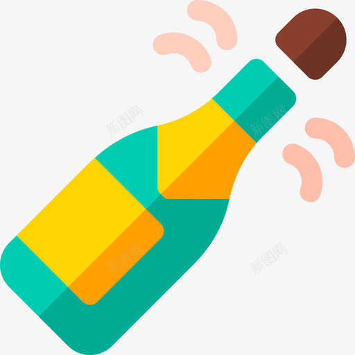 香槟派对庆祝4平淡图标svg_新图网 https://ixintu.com 平淡 派对庆祝4 香槟