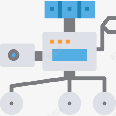 机器人天文7平面图标图标