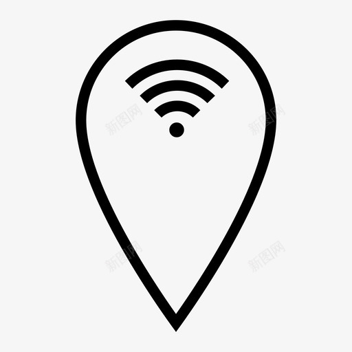 wifi点wifi点热点图标svg_新图网 https://ixintu.com wifi wifi点 位置 信号 地图 热点 集线器