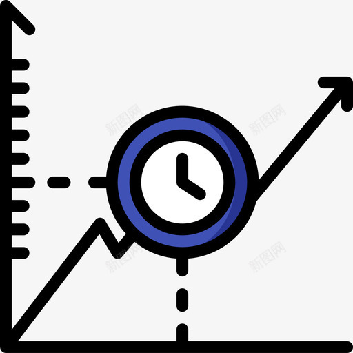 折线图经济增长2线颜色图标svg_新图网 https://ixintu.com 折线图 线颜色 经济增长2