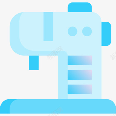 缝纫机家用电器6蓝色图标图标