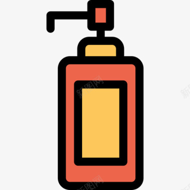 香皂美容和spa6直线颜色橙色图标图标