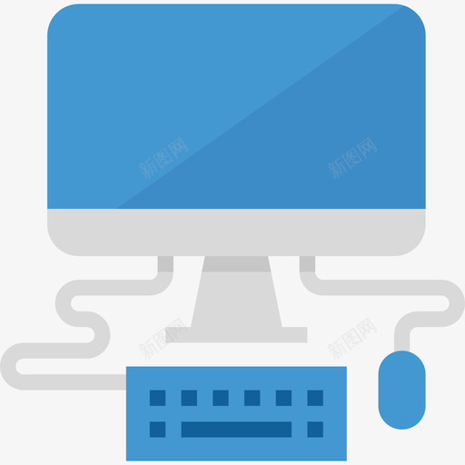 计算机教育99扁平图标svg_新图网 https://ixintu.com 扁平 教育99 计算机