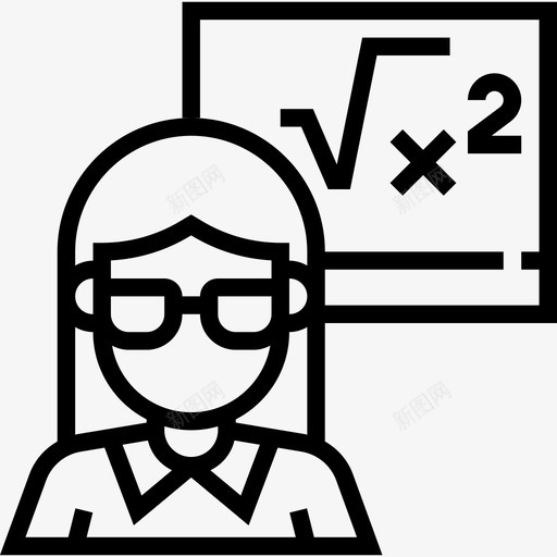 教师教育124直系图标svg_新图网 https://ixintu.com 教师 教育124 直系