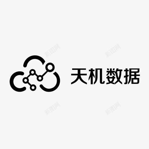 天机数据logo-横版svg_新图网 https://ixintu.com 天机数据logo-横版