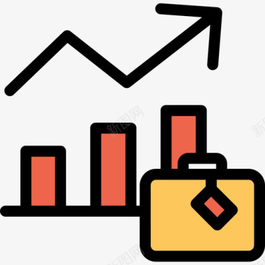 饼图分析和图表线颜色橙色图标图标