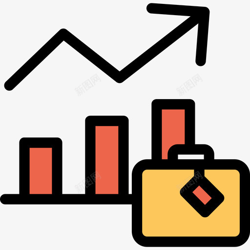 饼图分析和图表线颜色橙色图标svg_新图网 https://ixintu.com 分析和图表 线颜色橙色 饼图