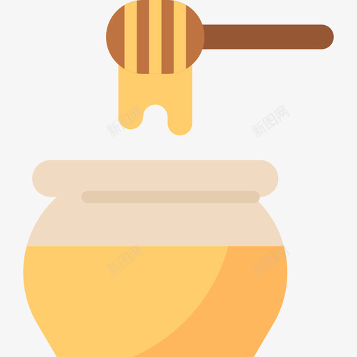 蜂蜜面包房45平的图标svg_新图网 https://ixintu.com 平的 蜂蜜 面包房45