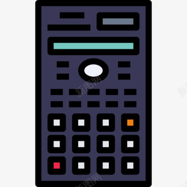 计算器金融75线颜色图标图标