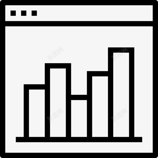 统计学数据5线性图标svg_新图网 https://ixintu.com 数据5 线性 统计学