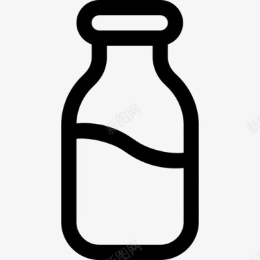 奶瓶养殖11线性图标图标