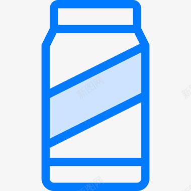 果汁饮料8蓝色图标图标