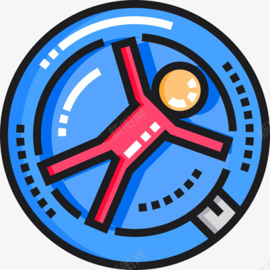 Zorbing极限运动7线性颜色图标图标