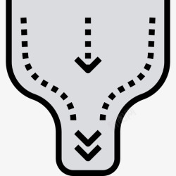 瓶颈图标瓶颈制造8线颜色图标高清图片