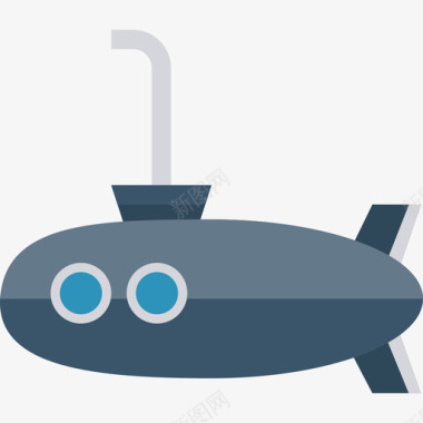 潜艇运输31扁平图标图标