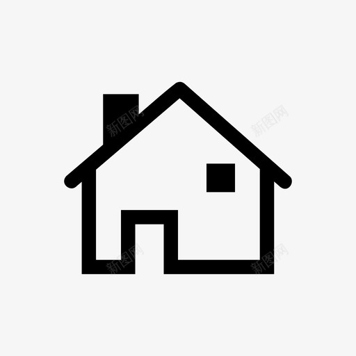 房子家家按钮图标svg_新图网 https://ixintu.com 主页 家 家按钮 房子 甜蜜的家