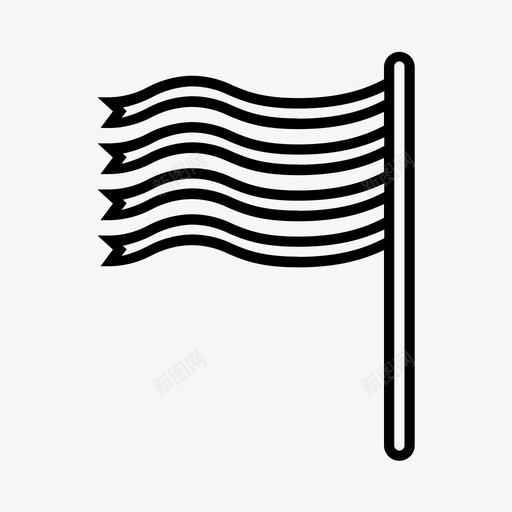 旗帜缎带彩带图标svg_新图网 https://ixintu.com 彩带 旗帜 波浪 缎带