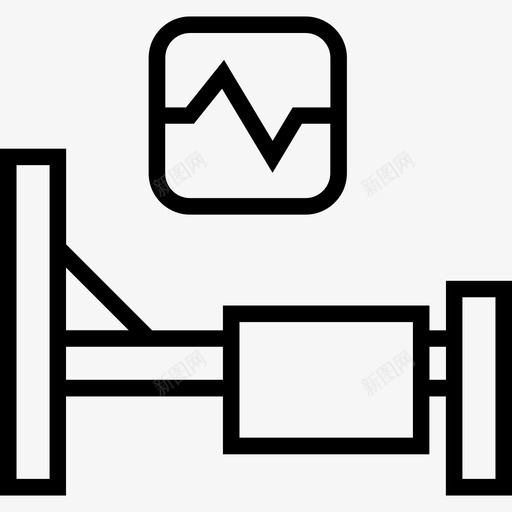 病床医疗卫生3张直线型图标svg_新图网 https://ixintu.com 医疗卫生3张 病床 直线型