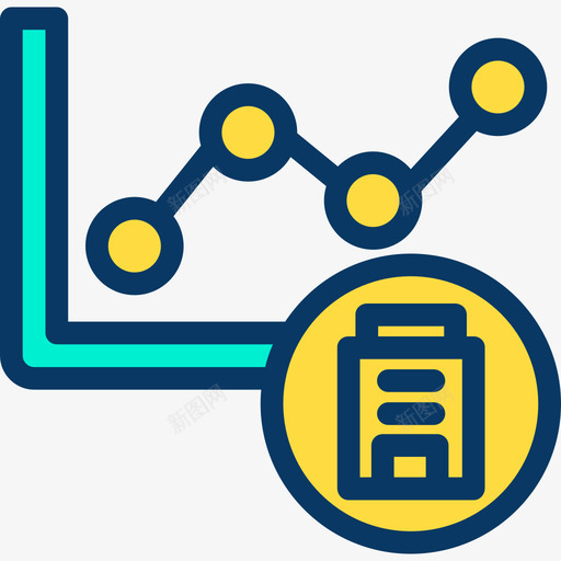 折线图分析3线颜色图标svg_新图网 https://ixintu.com 分析3 折线图 线颜色